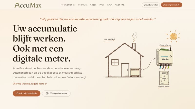 Screenshot van Accumax
